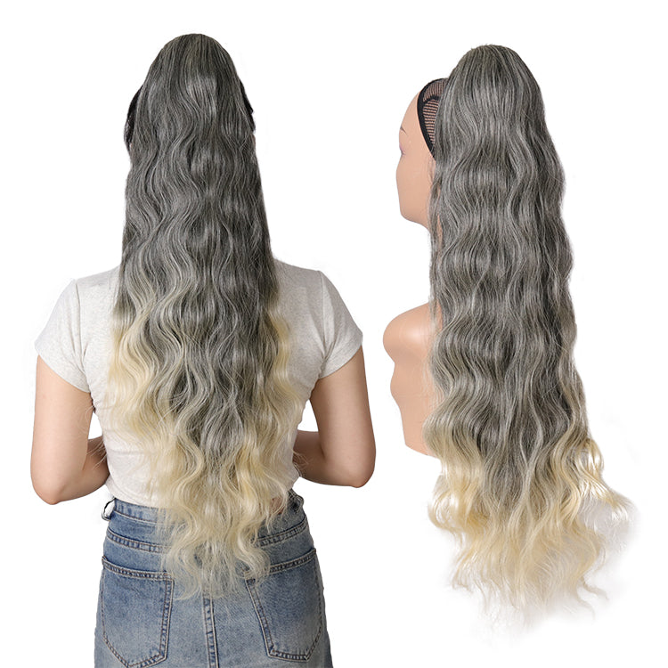 28" Water Wavy ponytail